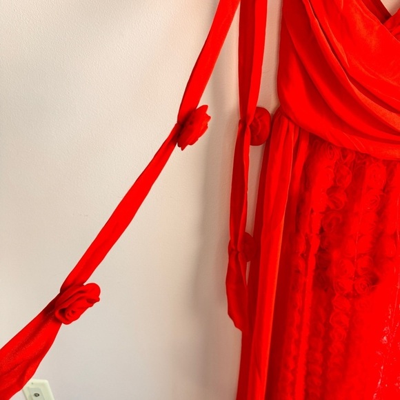 NEW  For Love and Lemons Hannah Maxi Dress Size S Red - Picture 6 of 10